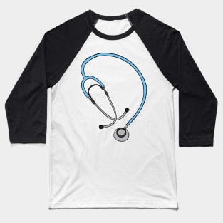Stethoscope Doctor Nurse Illustration Baseball T-Shirt